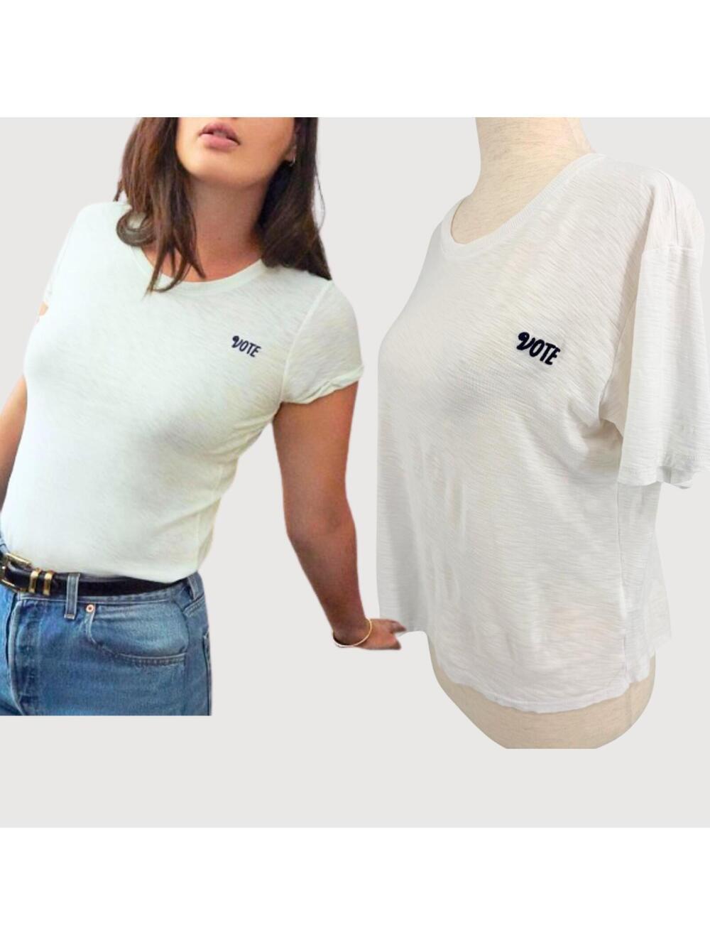 Nation LTD Vote Collette Classic Tee White XS